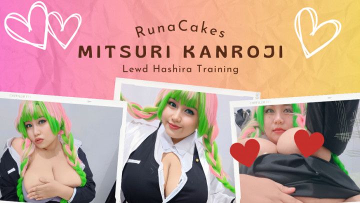 Mitsuri Kanroji Masturbates - Cosplay