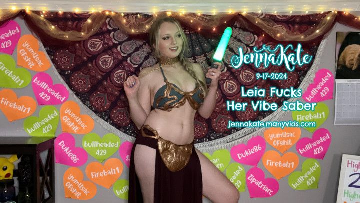 Leia Fucks Her Vibe Saber