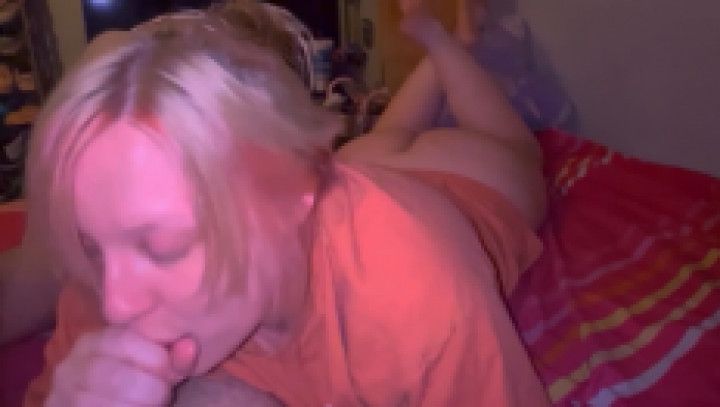 booty out blonde w soles blowjob cum swallow