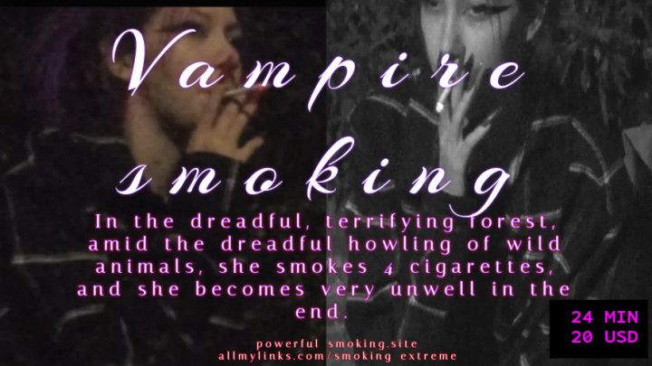 Smoking Vampire Halloween sexy smoking