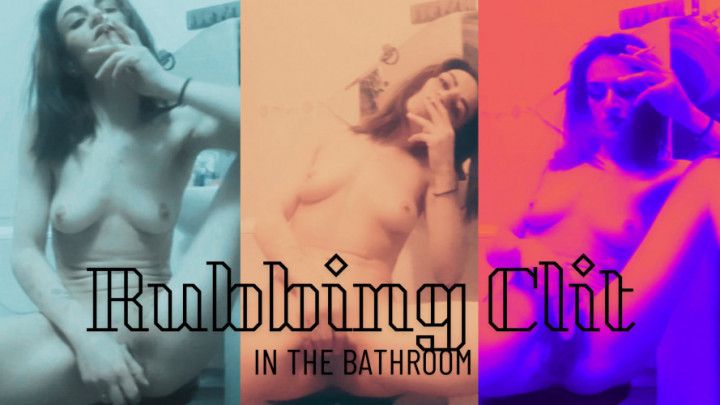 Lenka: Rubbing Clit in the Bathroom