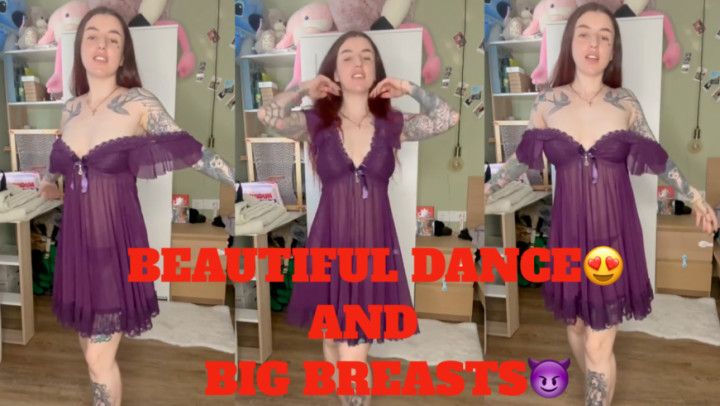 Showing my breasts during a sweet dance