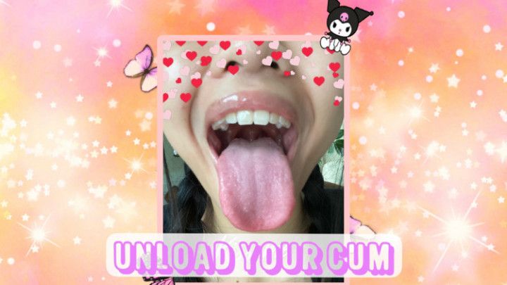 Cum dumpster wants you to cum on her dirty tongue JOI