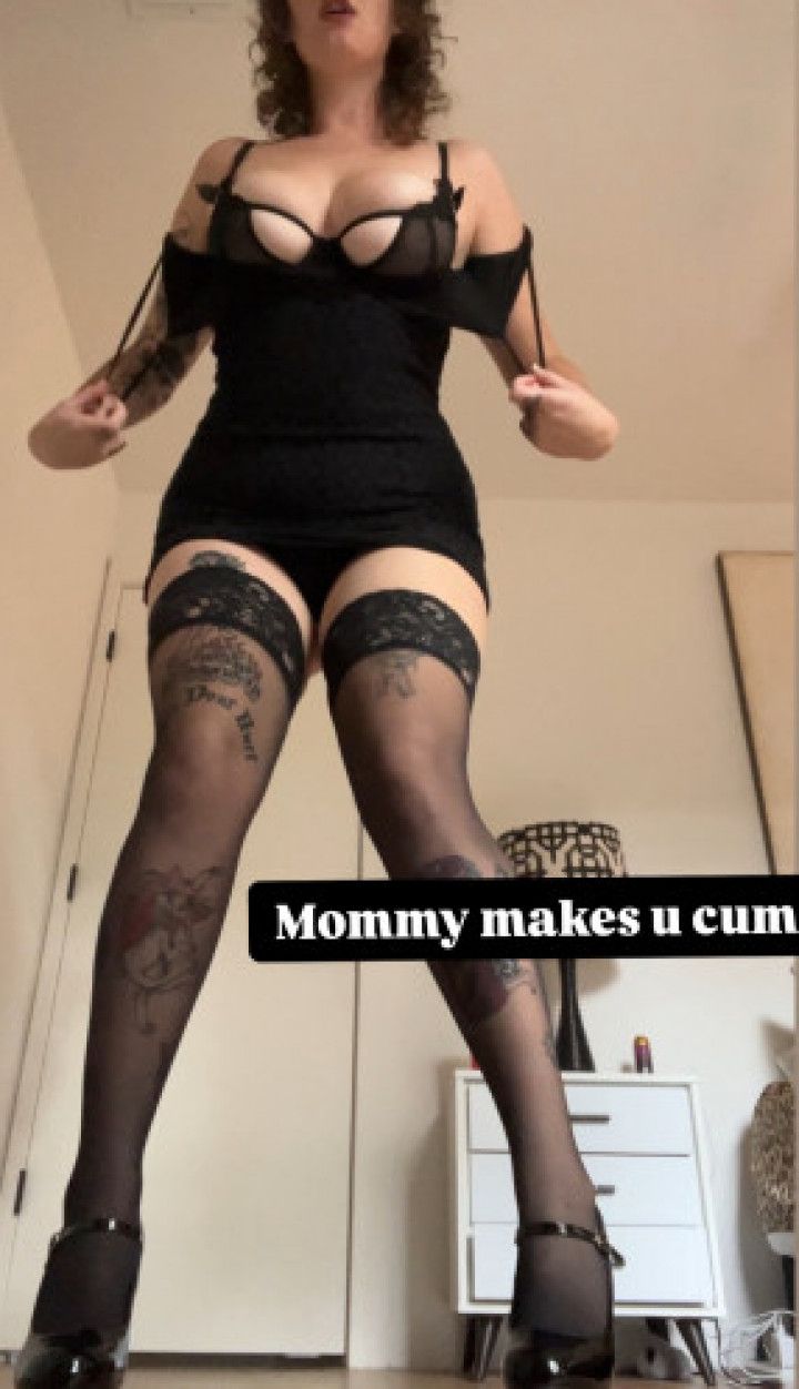 Mommy in Lingerie Drooling Mess