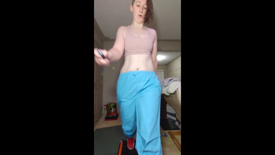 Running On Treadmill Nylon Pants Fetish