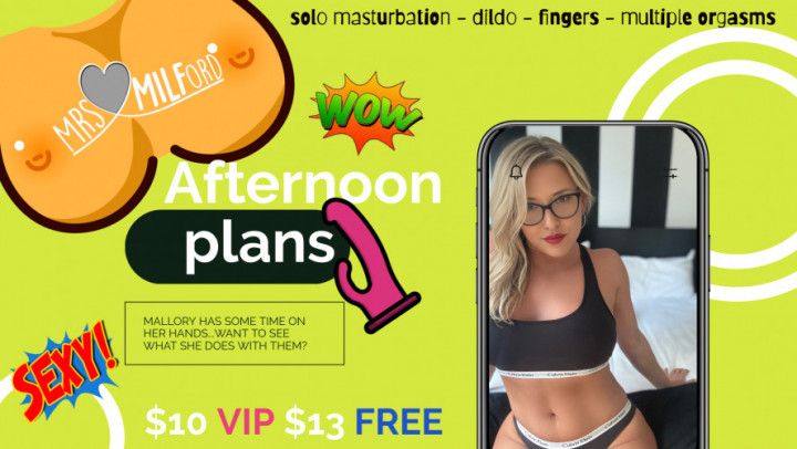 Afternoon Plans - Solo Dildo Strip &amp; Masturbation