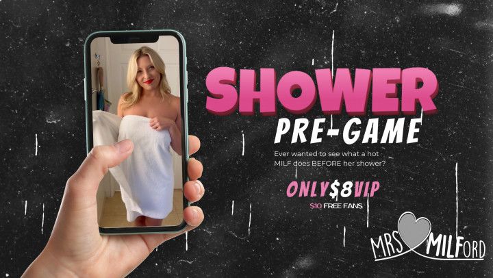 Shower Pre-Game - Solo Shower Masturbation w/ Dildo Ride