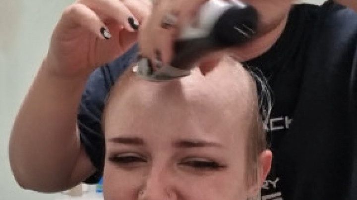 Bestie shaves my head