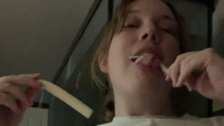 Carina Racy - Eating A Cheese Stick