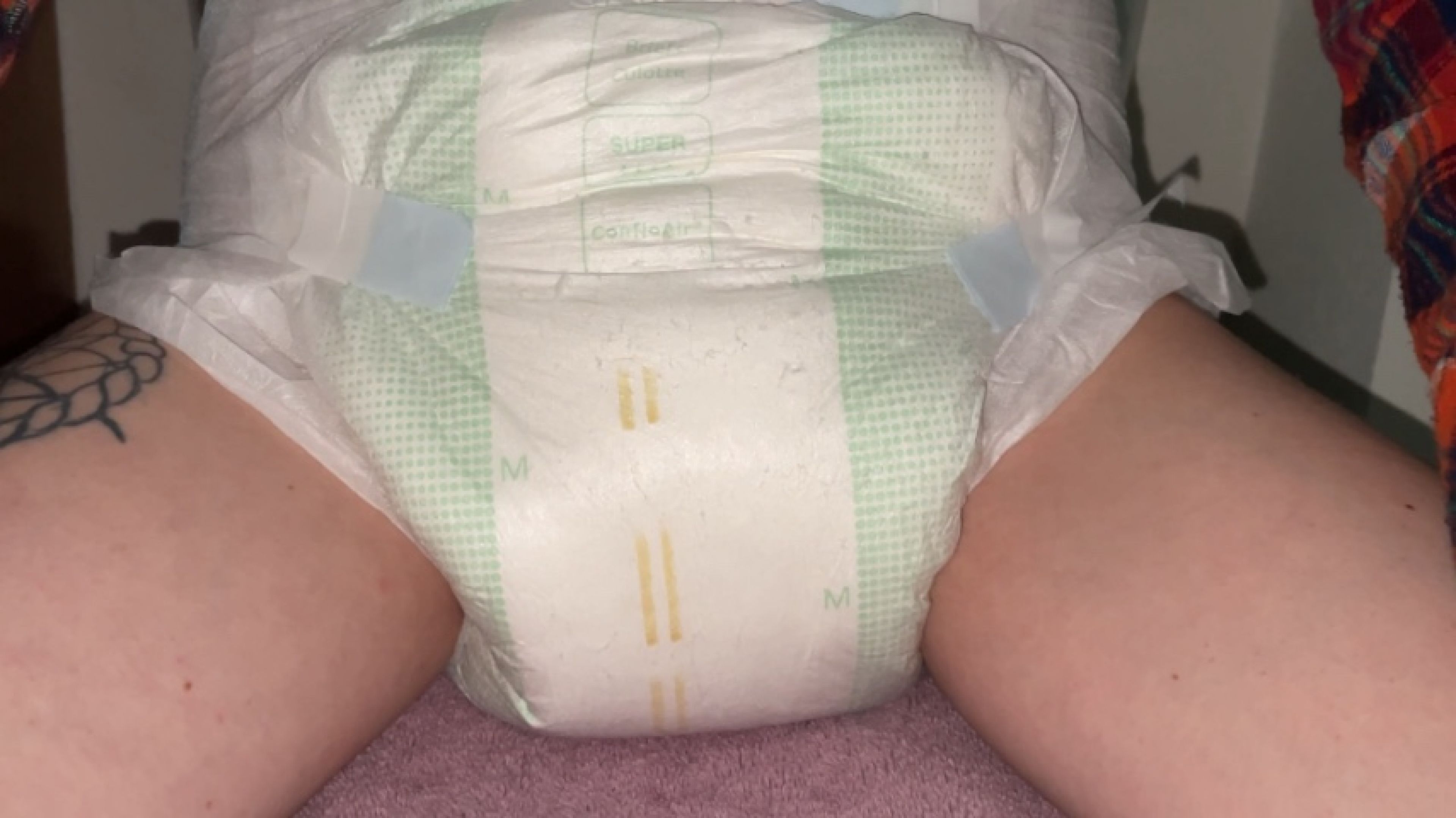 Tena Diaper Full Bladder Pee