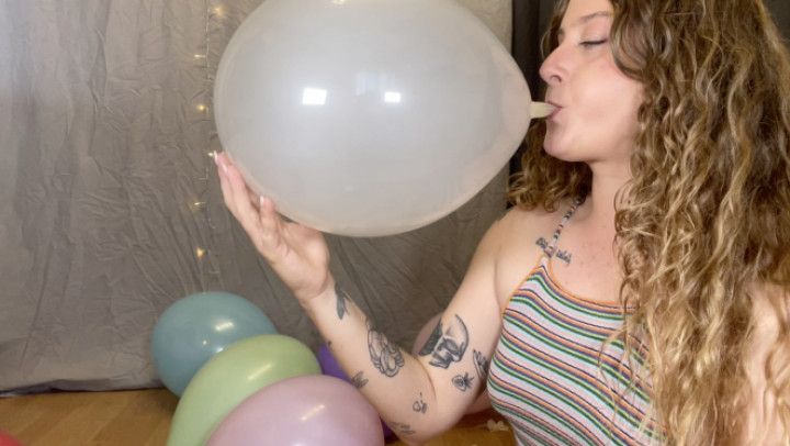 tight and necked balloons party