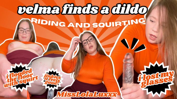 BBW VELMA FINDS GHOST DILDO RIDING SQUIRT CREAM COSPLAY CURV