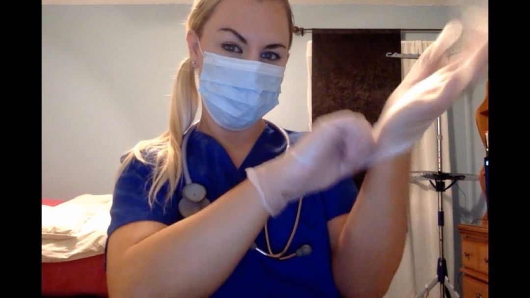 Medical Glove Handjob