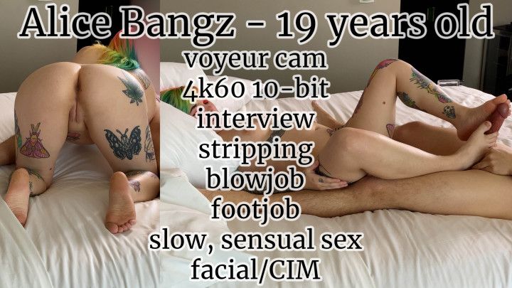 Alice Bangz - full first video - voyeur cam