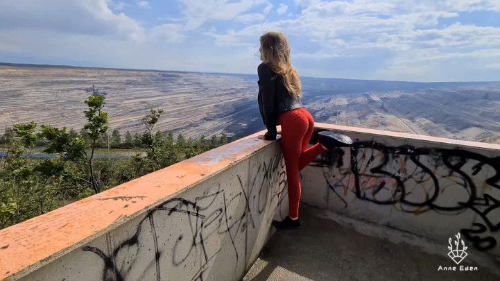 Public fuck with a breathtaking view