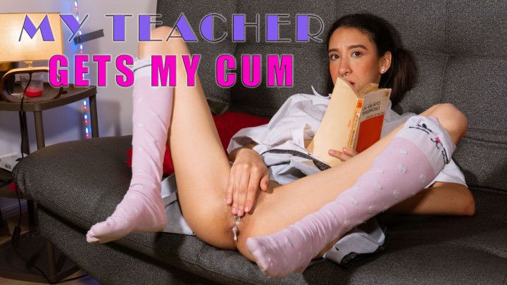 My teacher gets my cum