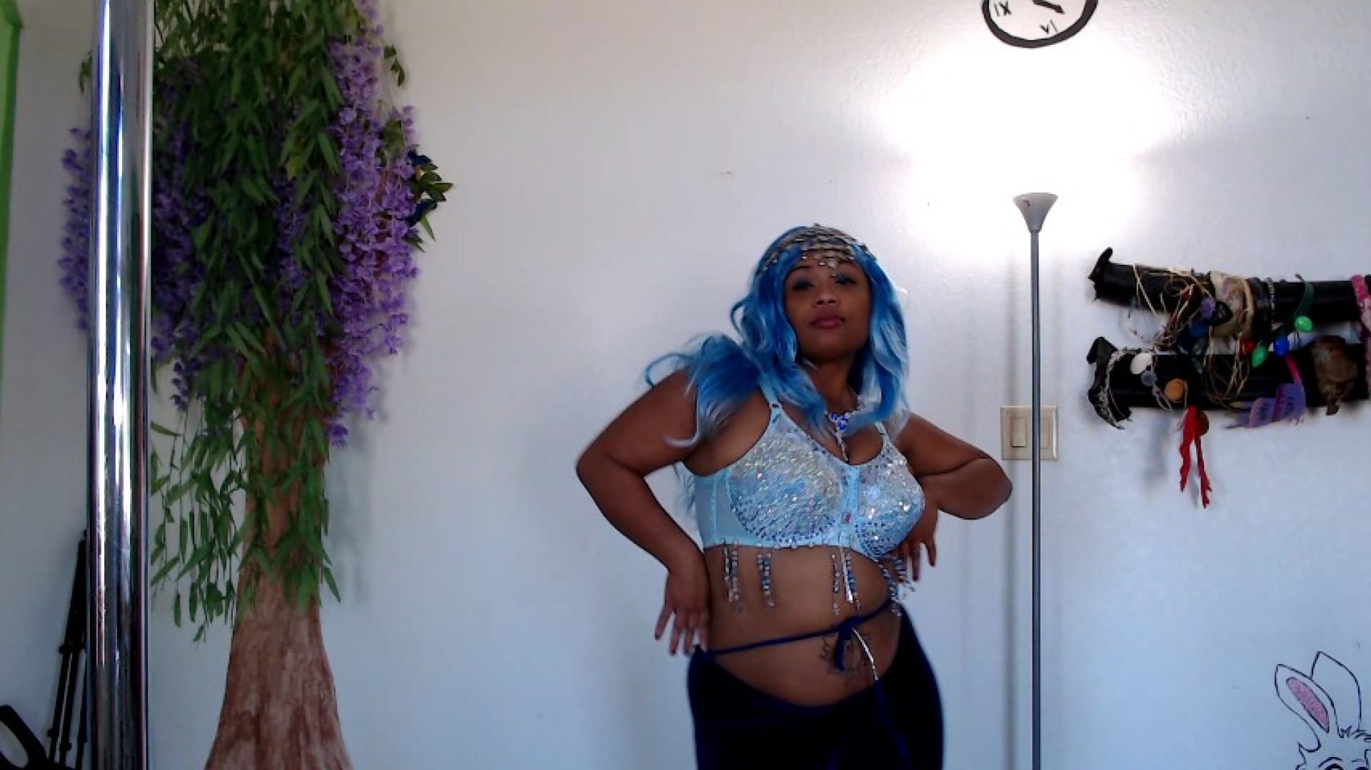 Genie in a bottle strip tease