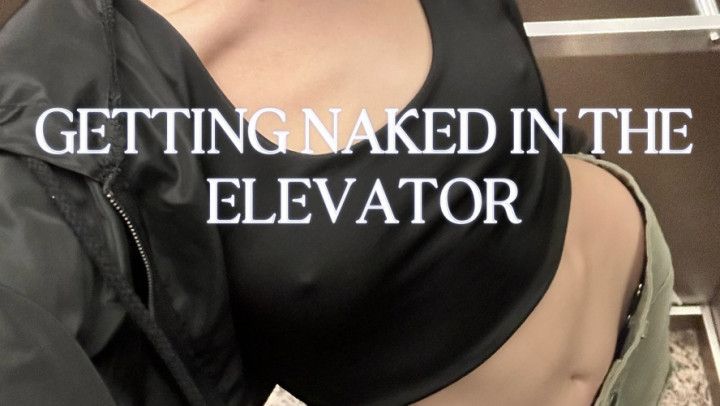 My first nude exhibition in the elevator