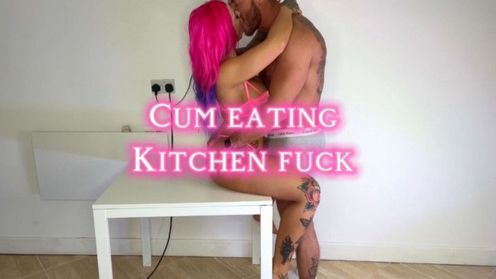 Cum Eating Kitchen Fuck