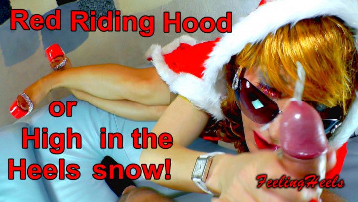 Red Riding Hood High Heels in Snow Ep1 Vicky Heely Pt3 1080p