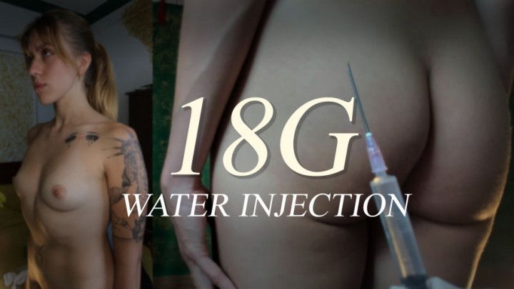 Tense Gluteus Muscle and 18g Injection Water