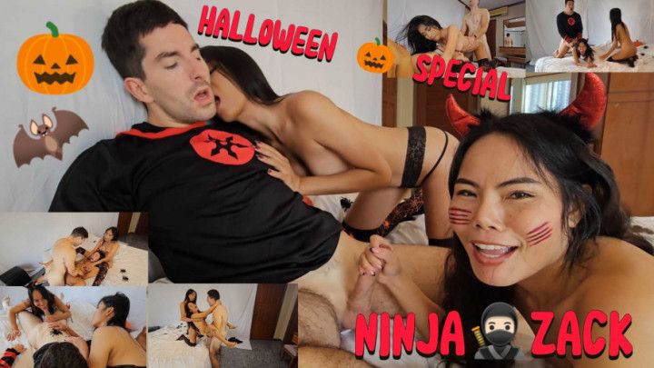 Ninja Zack: Threesome for not so scary Halloween