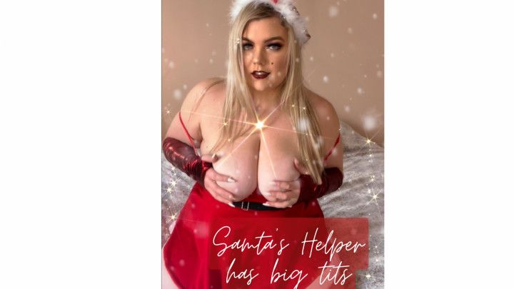 Santas Helper Takes Tits Out