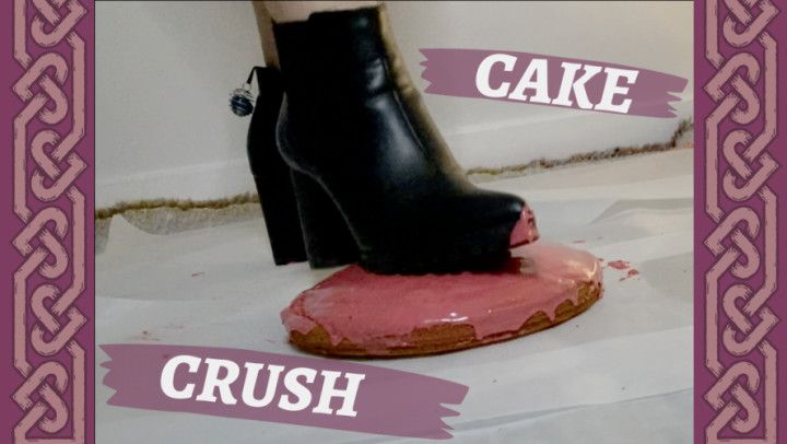 Mistress Degrades You &amp; Crushes Cake Under Boots &amp; Barefeet