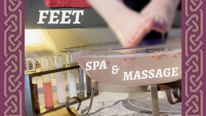 ASMR VER) Foot Spa &amp; Massage - Mistress Lets You Spy