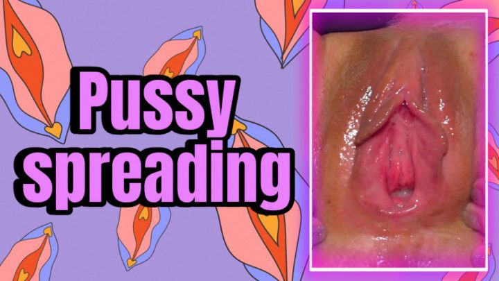 Pussy spreading closeup | Open pussy | Wet skinny teen