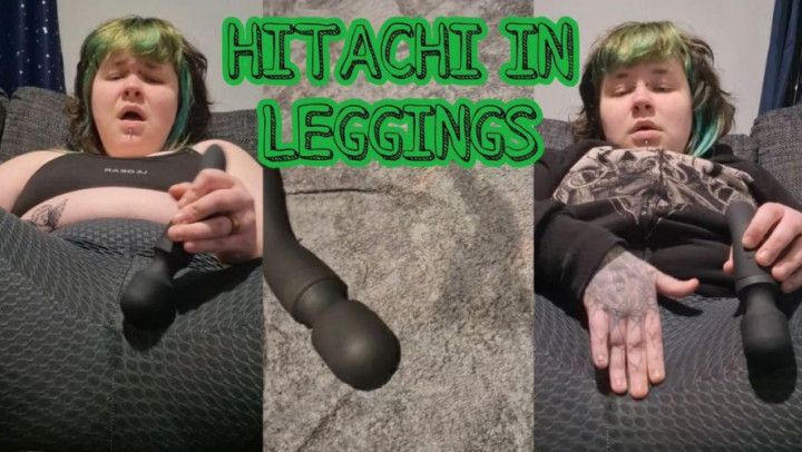 HItachi in leggings