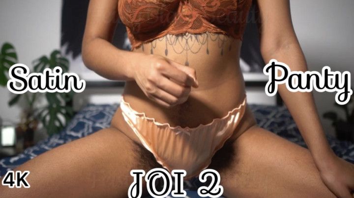 Sexy Satin Panty Jerk Off Instructions 2- Hairy Ebony JOI 4K