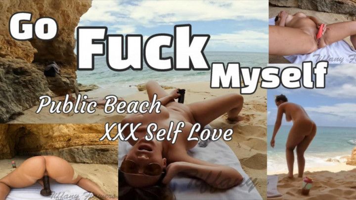 Public beach big dildo fuck fat ass milf! MUST SEE