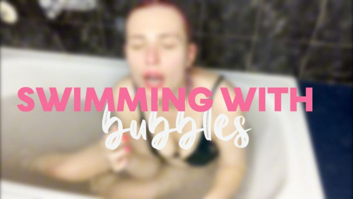 Swimming with bubbles