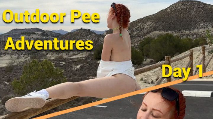 Outdoor Pee Adventures With Me. Day 1