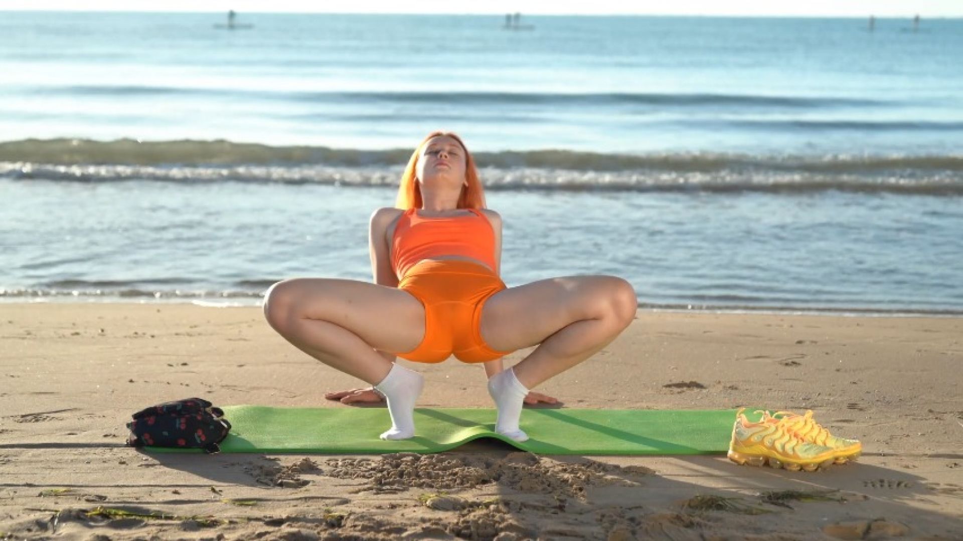 The Most Beautiful Yoga On a Beach By The Sea