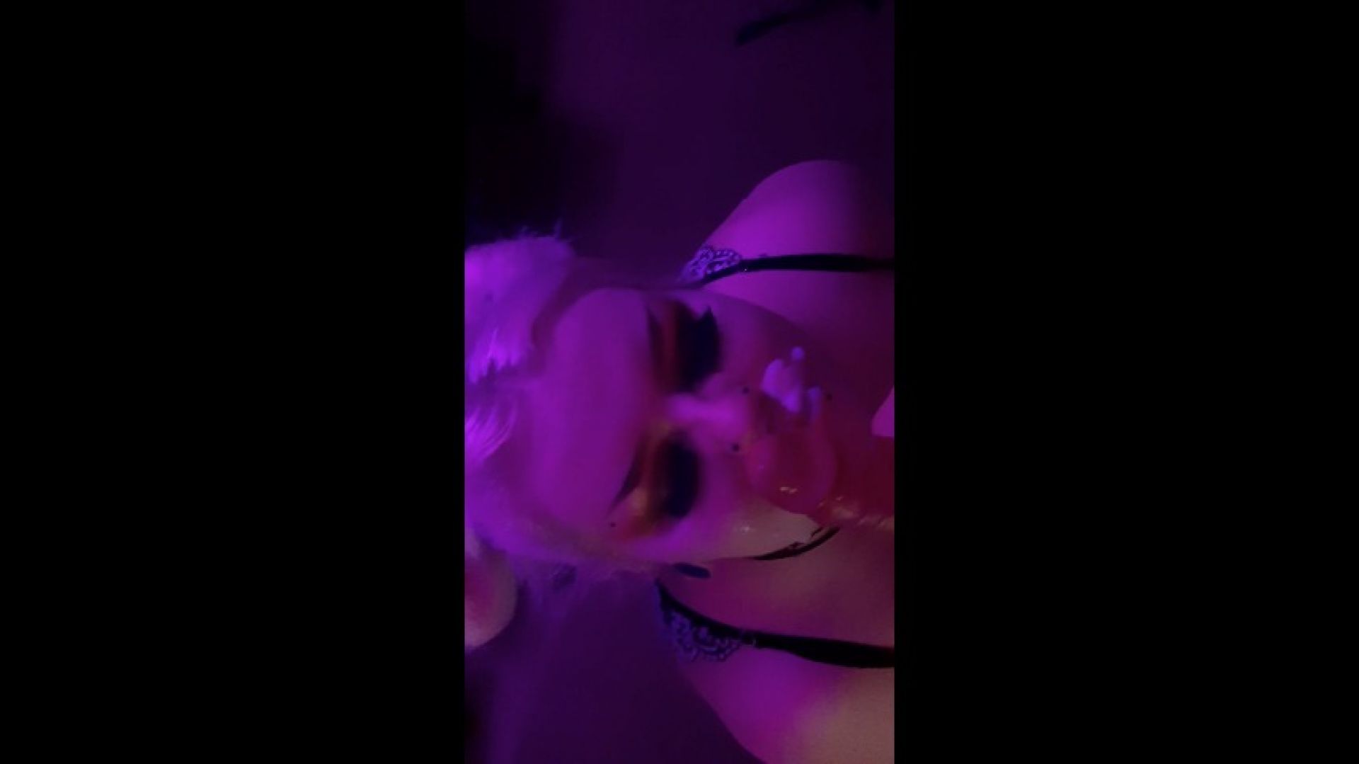 Cute Goth Cocktease &amp; Facial