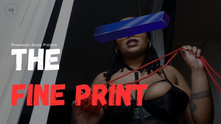 The Fine Print | Findom Captivity Fantasy