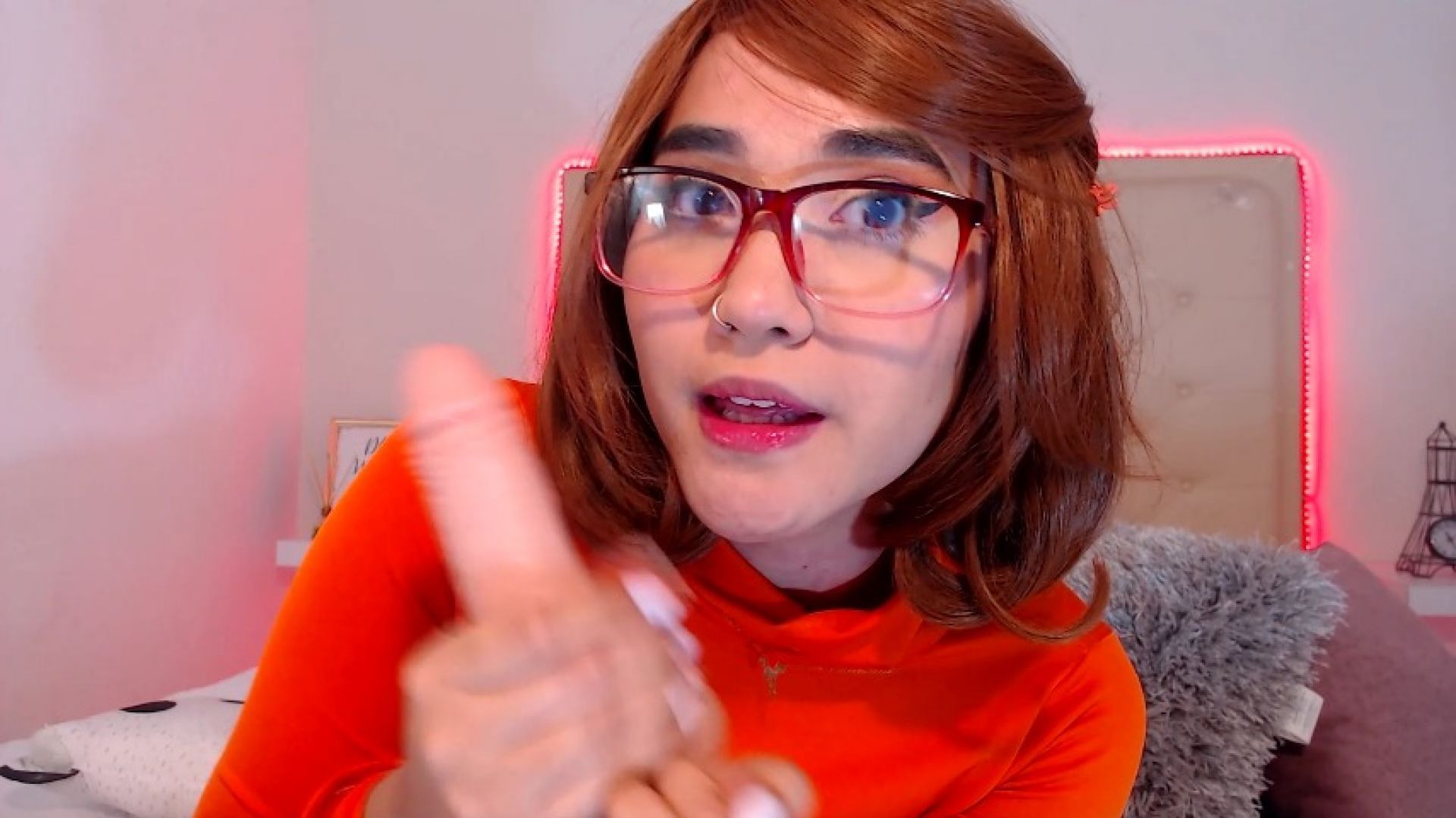 velma teaches you how to masturbate and a good blowjob