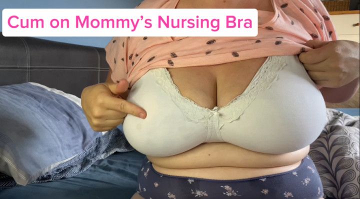 Bra Fetish: White Mommy Bra: Breastmilk