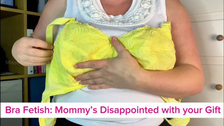 Bra Fetish: Breastfeeding Mommy is Disappointed with Gift