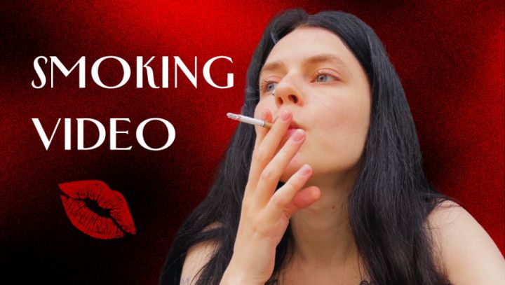 sexy girl is smoking