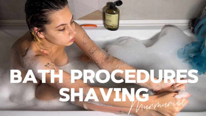 bath procedures shaving