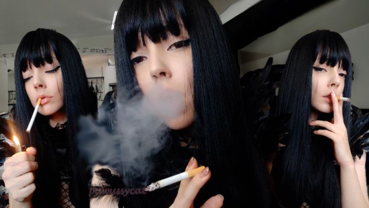 Goth Girl Smoking