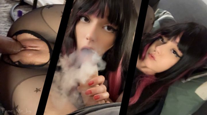 Succubus Egirl Smoking and Getting Fucked