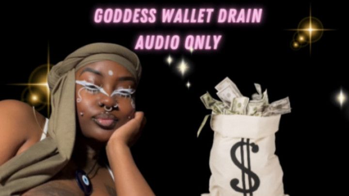 Goddess Worship Ebony Wallet Drain