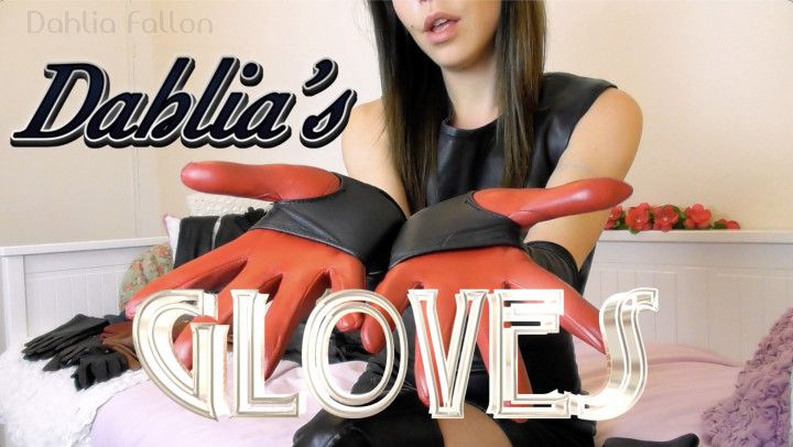 Dahlia's Leather Gloves Collection Try On