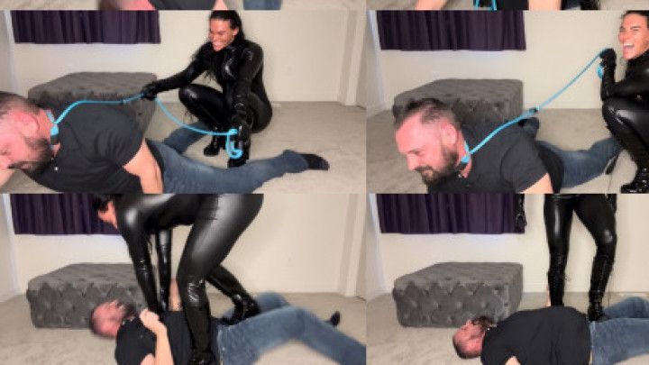 Tinder Date Turned Ball Busting Puppy: CBT, Dog Leash Slave