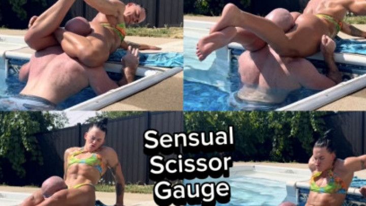 Aqua Goddess Sensual Pool Scissor Gauge