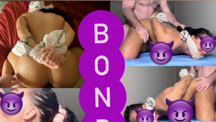 Bondage BJ, Cleave Gag Doggy Fucking &amp; Riding, Cum Facial